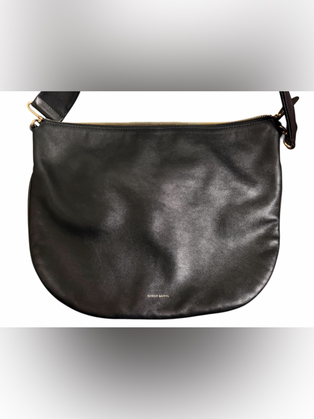 Mansur Gavriel Black Leather Shoulder Bag